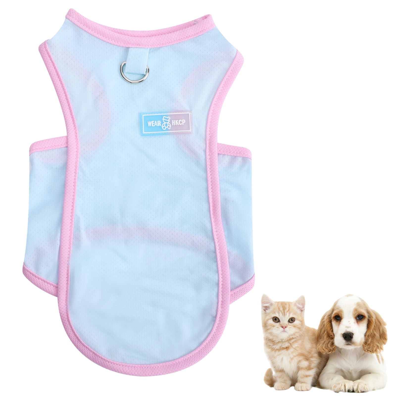 Risipu Dog Cooling Vest Premium Breathable Ice Silk Summer Clothes for Dogs Cats Quick Dry Puppy T-Shirt
