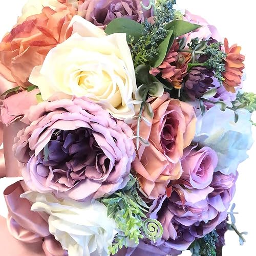 Miniatura 9 de Abbie Home Broche de ramillete de muñeca con diamantes de imitación para decoración de lazo de traje, decoración de lazo para fiesta, boda (rosa