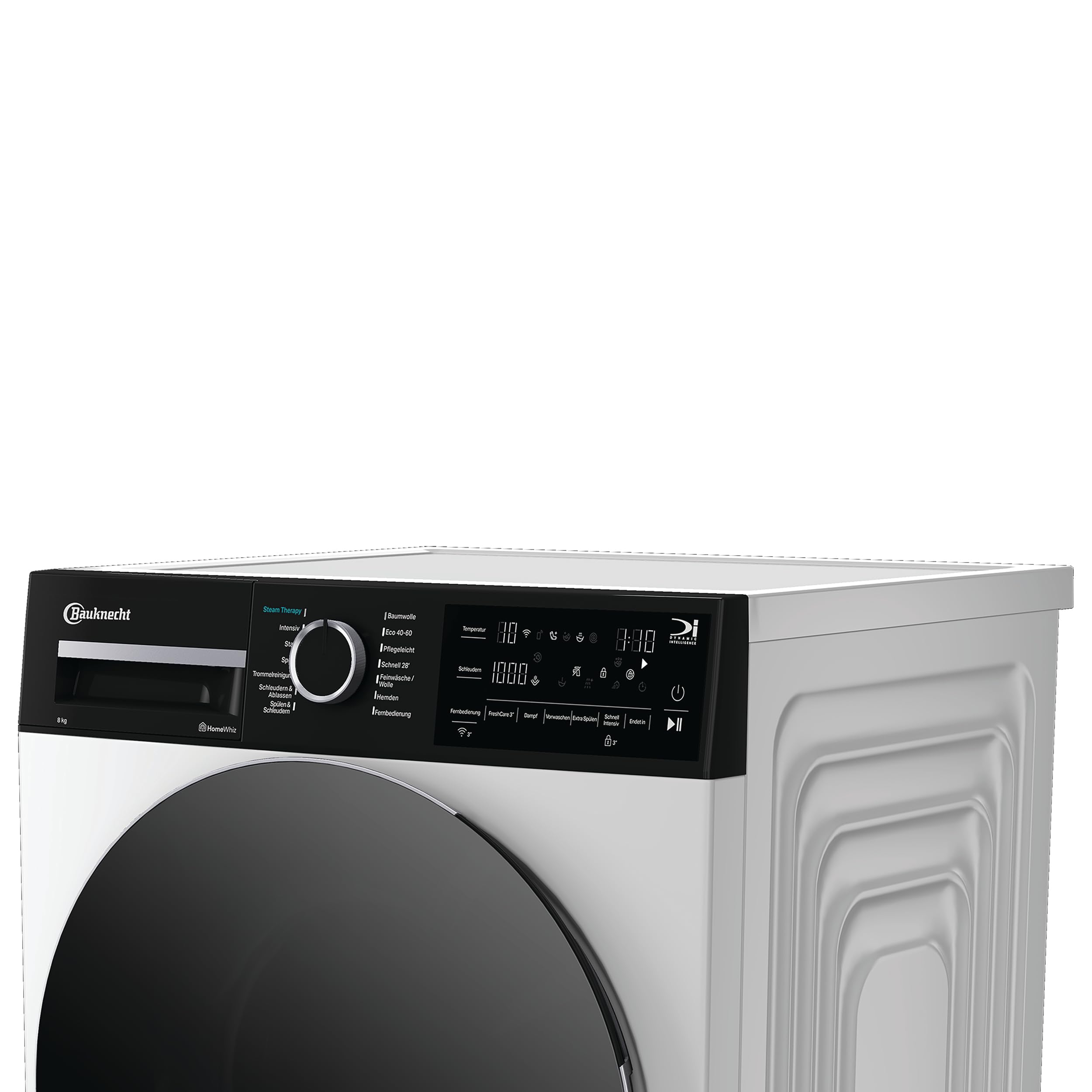 Bauknecht B WM 8A6 BC S – 8-kg-Waschmaschine mit Steam-Technologie, Adaptive Wash & HomeWhiz, Energieklasse A
