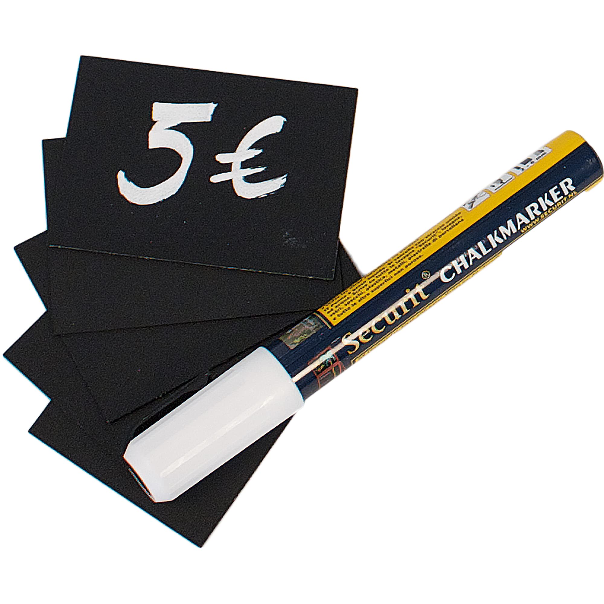 Confezione da: 20 Mini Securit Lavagna A8 52 x 74 mm, Set 20