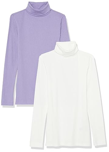Amazon Essentials Women's Slim-Fit Layering Long Sleeve Knit Rib Turtleneck