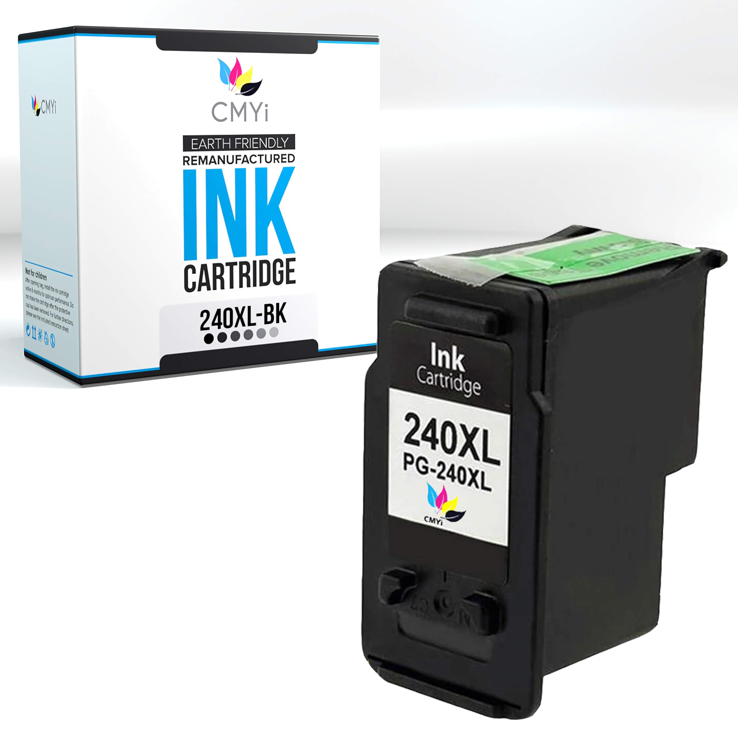 CMYi 240XL Black Replacement Ink Cartridge for Canon PIXMA MG2120, MG2140, MG2220, MG3120, MG3122, MG3140, MG3200, MG3220, MG3222, MG3500, MG3520,