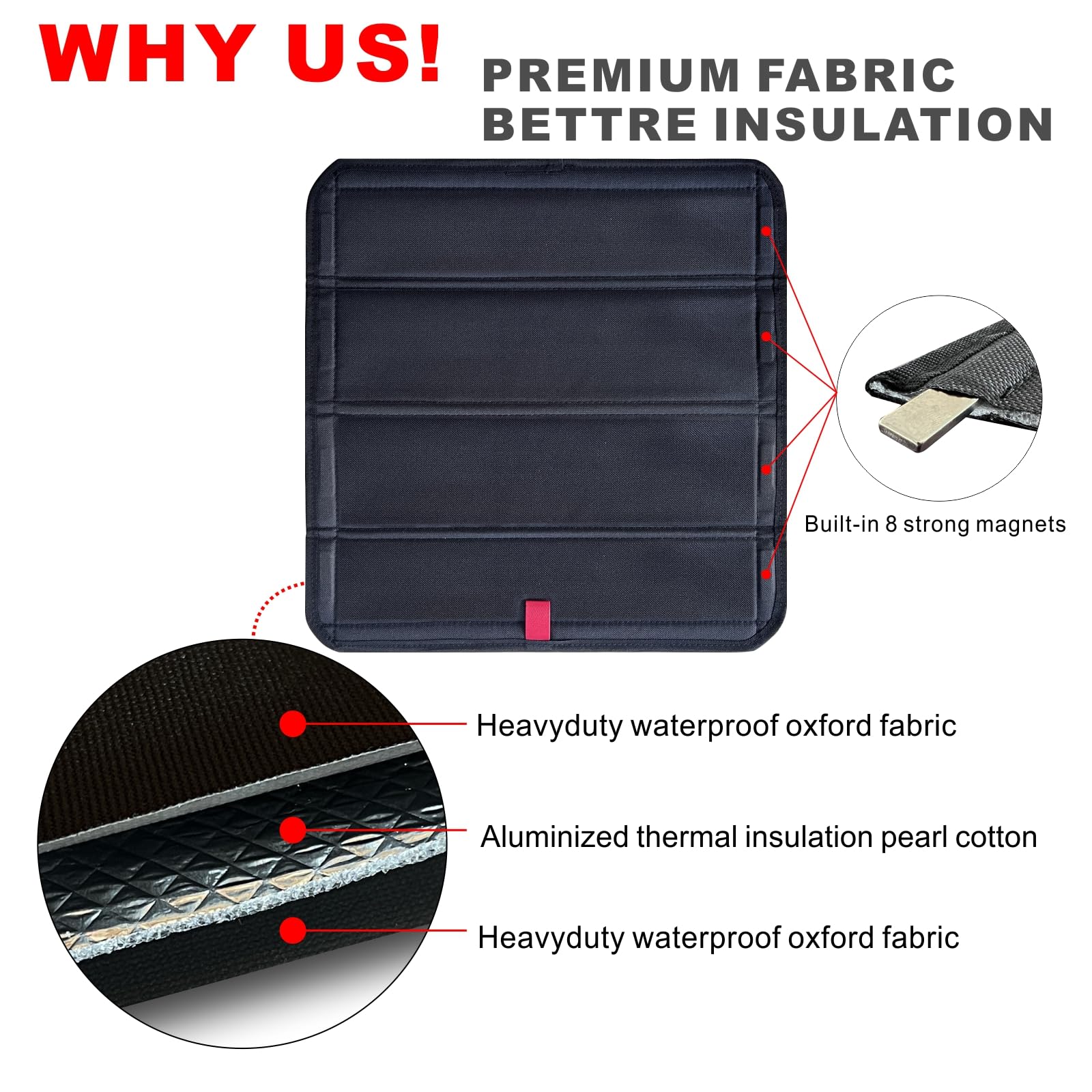 Shade Rv Cover Snapklik.com : RV Skylight Cover, Magnetic RV Window Shade,Foldable ...