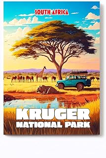 All Africa Country Fridge Magnet Art Souvenir Gift Vintage Retro 2x3 (South Africa Kruger National Park 1)