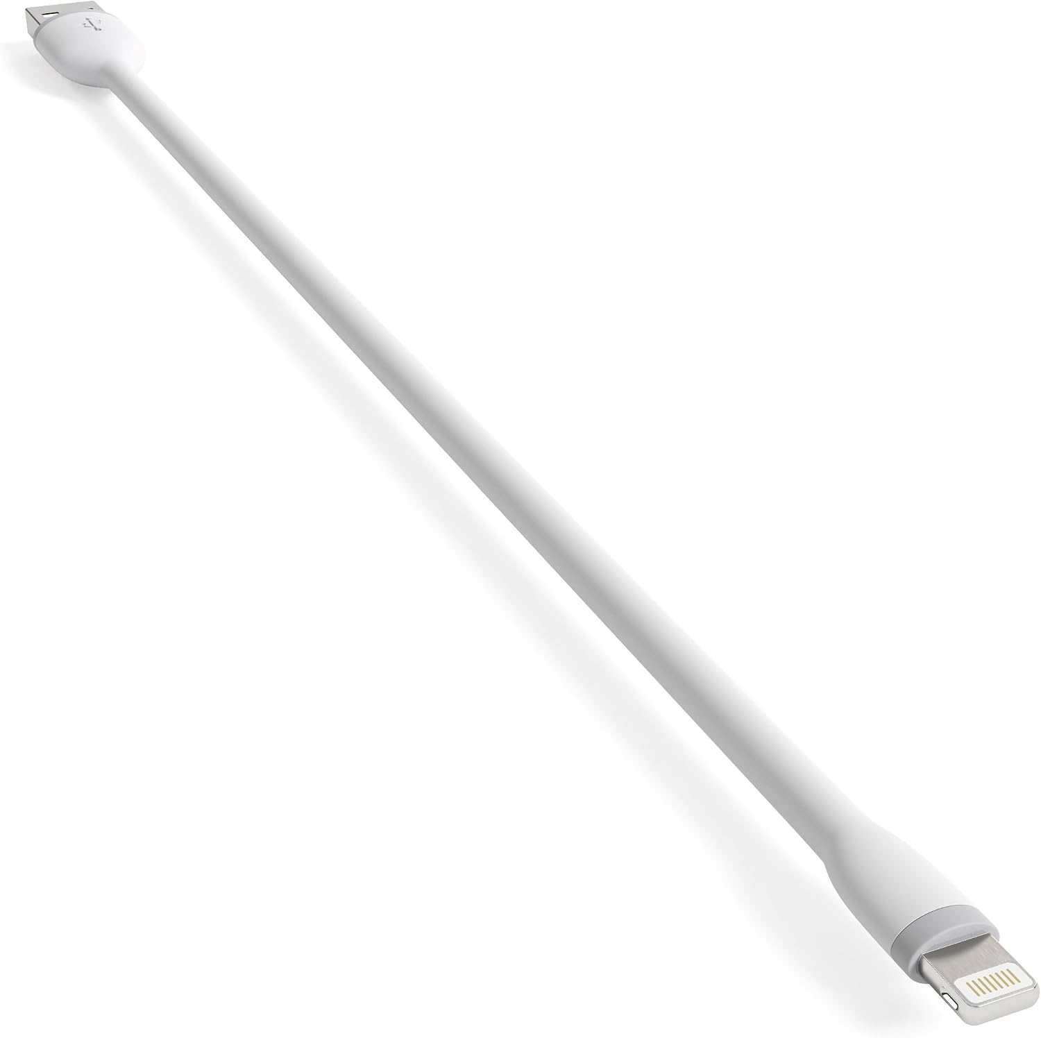 Satechi Flexible Apple MFi Certified Lightning USB Charging Cable - Compatible with iPhone 11 Pro Max/11 Pro/11, Xs Max/XS/XR/X, 8 Plus/8 (10-Inch, White)
