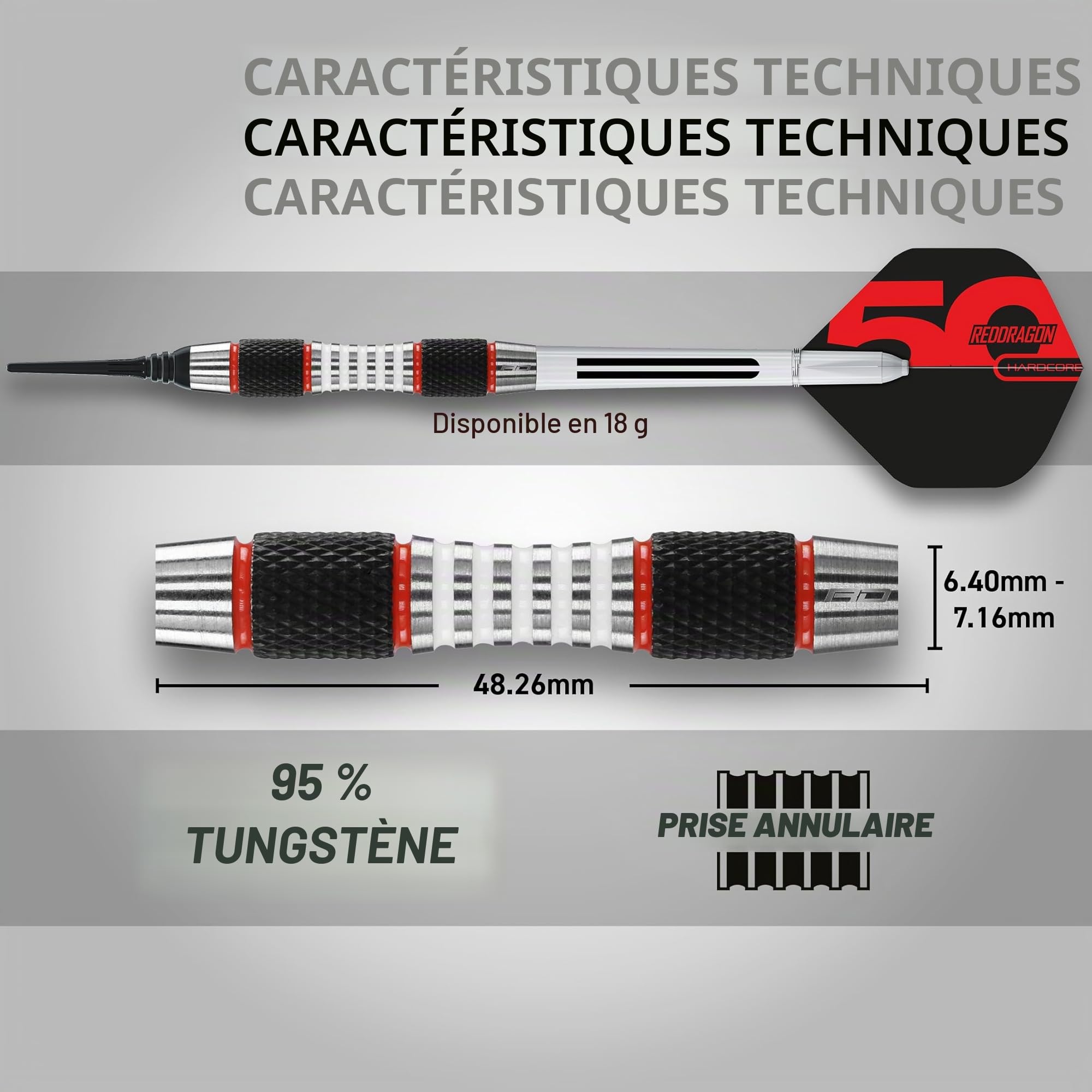 RED DRAGON Axis Softip Fléchettes en tungstène avec Pointes en Acier