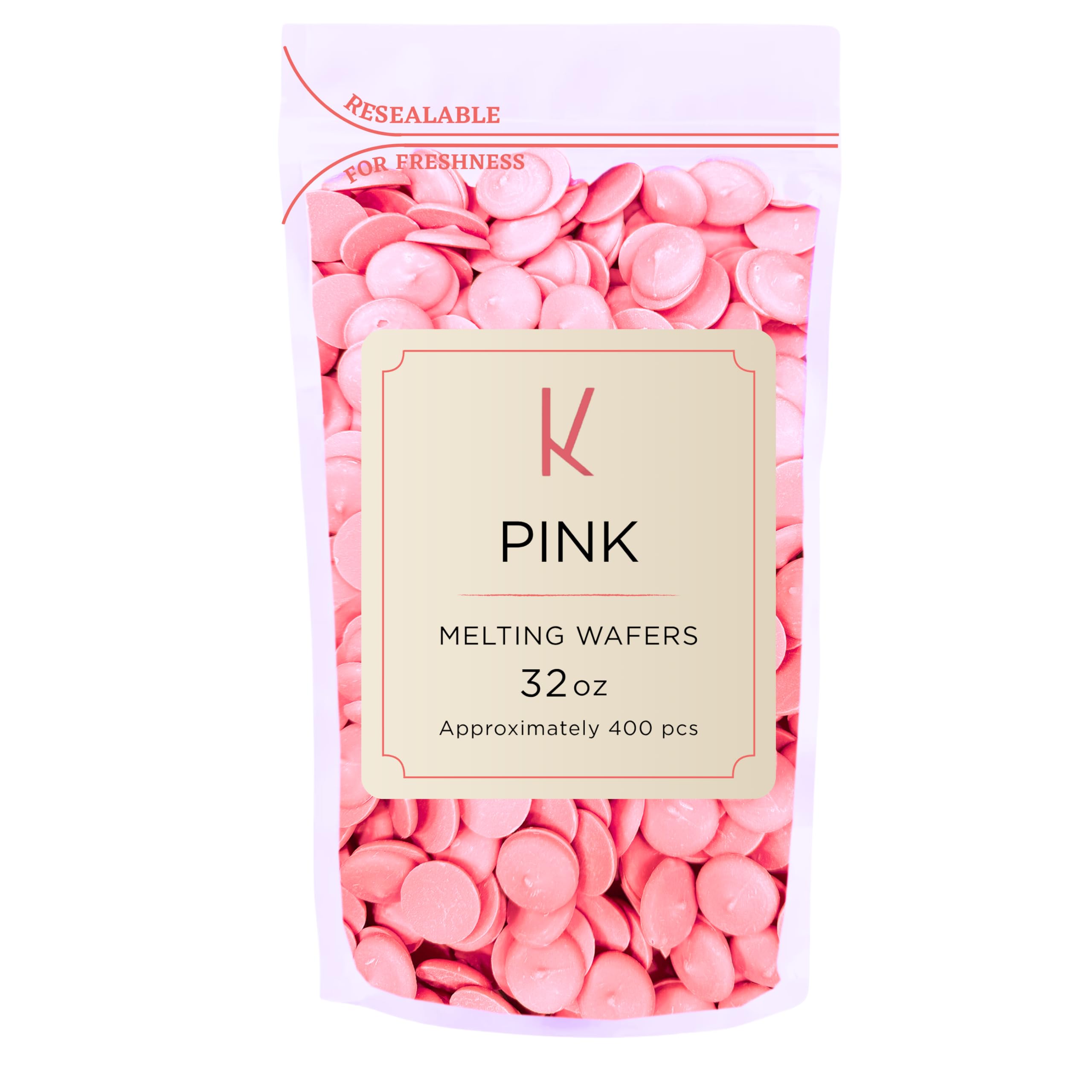 K Chocolate Melting Wafers Bulk Perfect For Dipping, Deserts, Baking And More (2 Pound, Pink)