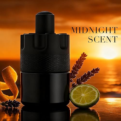 Miniatura 6 de Azura Noir Intense Eau de Parfum para hombre, 3.4 onzas líquidas, colección de colonia premium, aroma de cardamomo y vainilla de Bourbon, regalo en