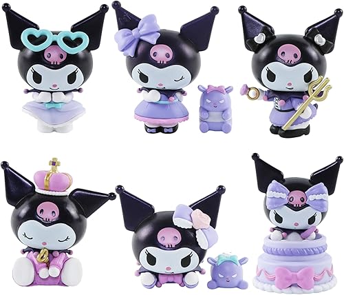 Lindas figuras de anime, muñeca de anime, decoración de Roon, regalos de cumpleaños (6 piezas)