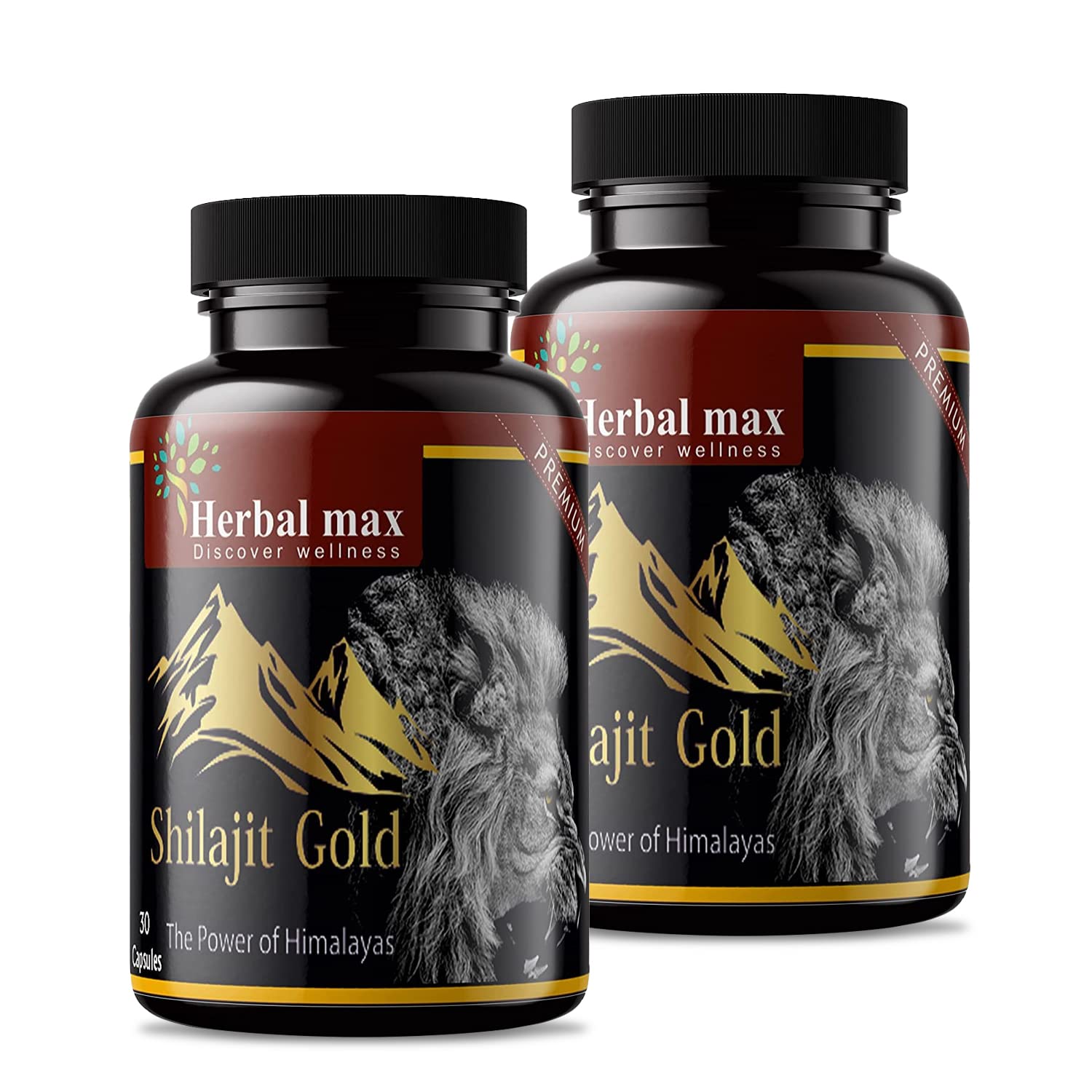 Himalayan Shilajit Gold – 800mg | 30 Capsules | With Ashwagandha, Safed Musli & More | Boosts Strength, Stamina, Energy & Immunity | Ayurvedic Supplement for Men