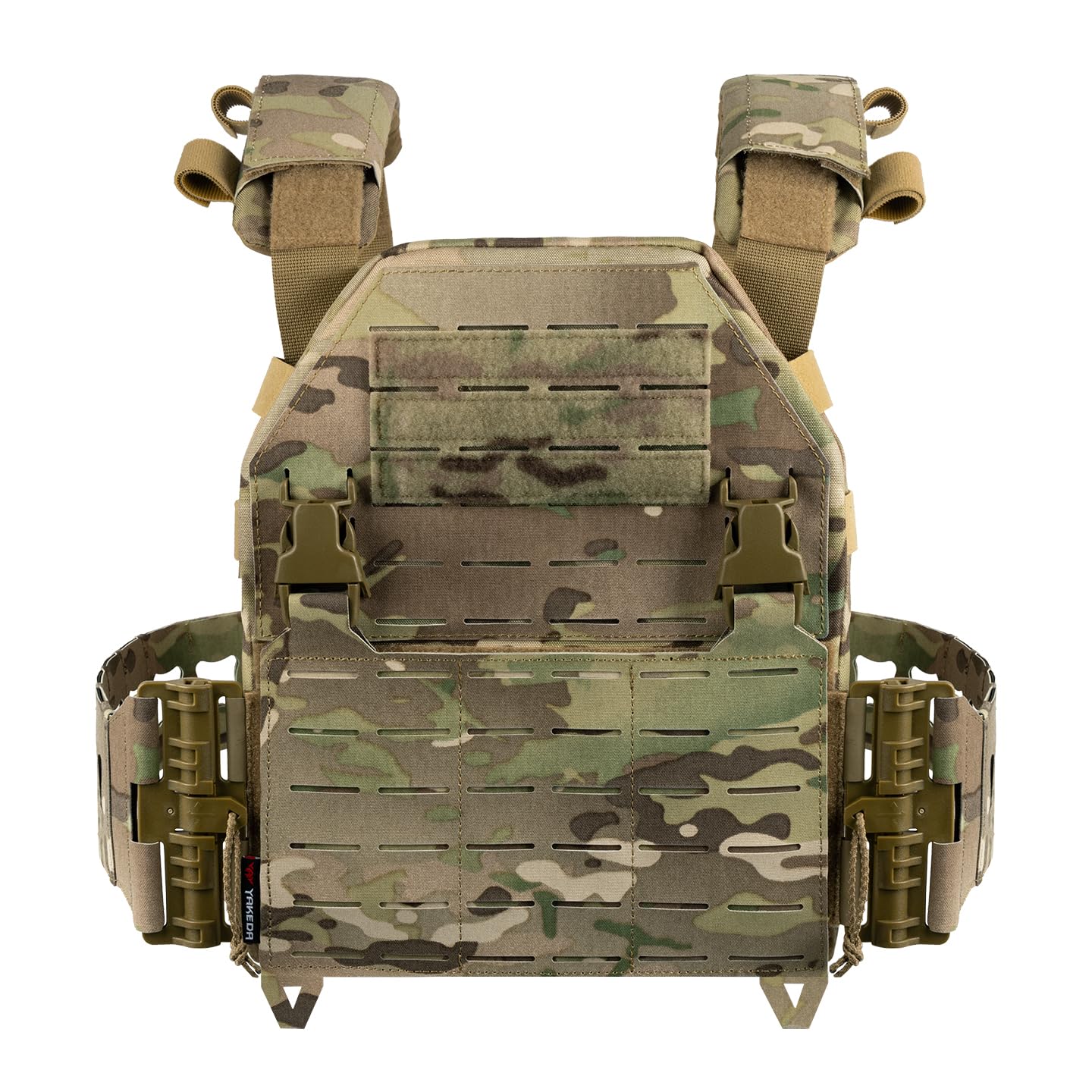 YAKEDA Tactical Training Vest with PALS System - Adjustable Straps Quick-Release Buckle for Hunting