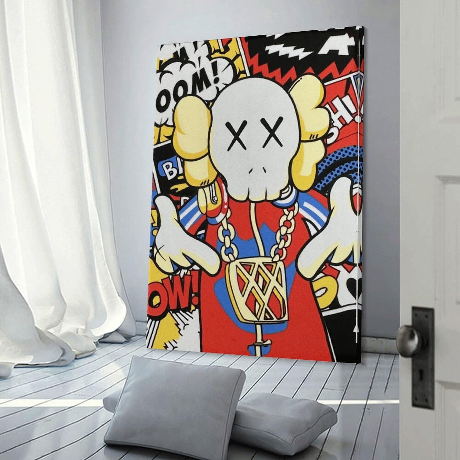 Amazon.co.jp: KAWS Sesame Street 絵画 インテリア カウズ