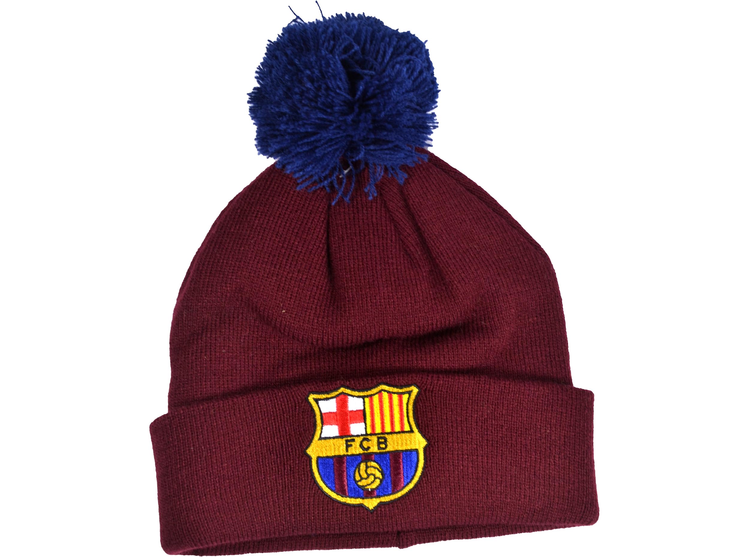 Barcelona FC Bobble Hat, Clothing Accessories, Sports, Gift