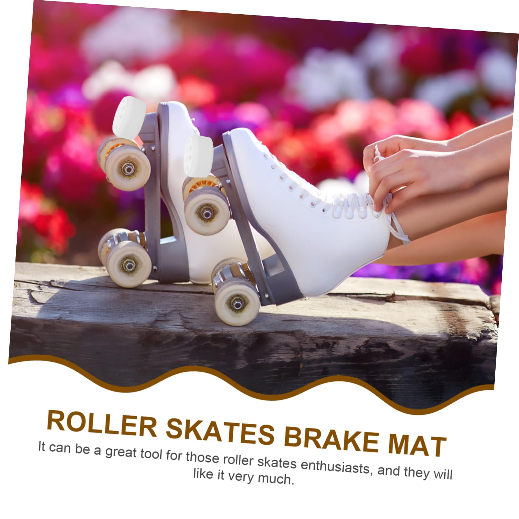 Outanaya 2Pcs Professional Roller Skate Toe Stops Durable and Reliable Skating Brakes for Enhanced Stability and Safety for Roller Skating Enthusiasts Resistance