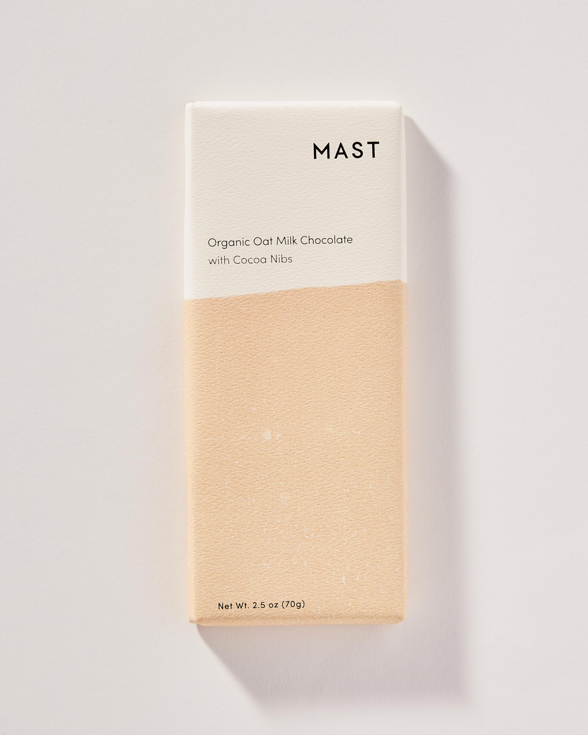 Mast Chocolate Bars | 6 pack | Organic, Kosher | Classic 2.5oz each (6 Bars, Organic Oat Milk Chocolate with Cocoa Nibs)
