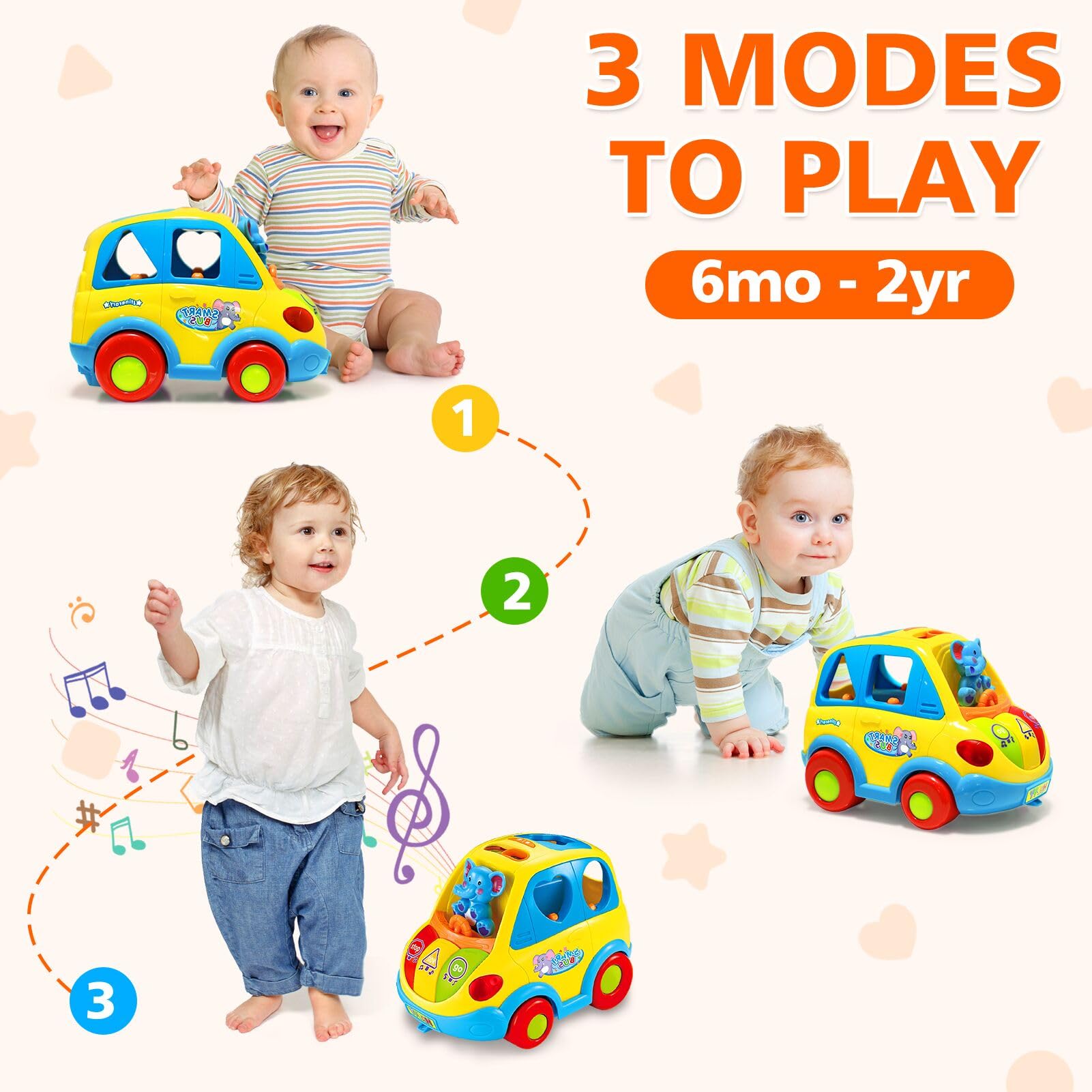 KALOISYHE Jouet Enfant 1Ans Fille Garçon Jouets Bebe 1 2an Bebe 12 18 Mois | clasificador de Formas Musical Sonidos de Animal con Luces y 5 Bloques Montessori Juguetes Juegos 1 2 Años Regalo Bebe