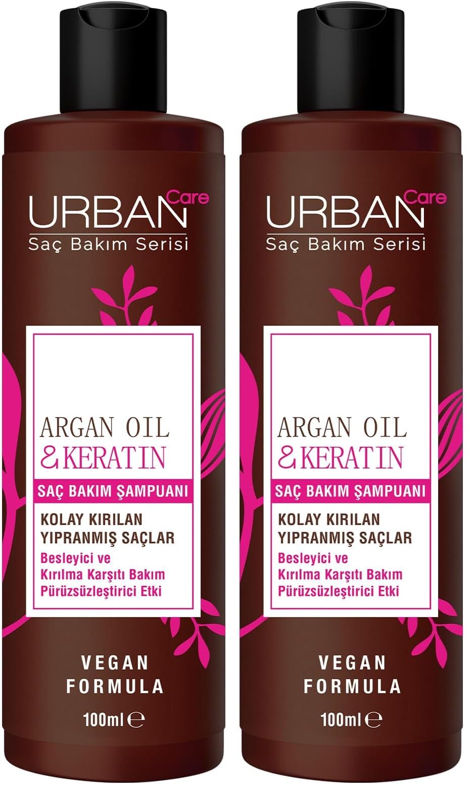 Urban Care Argan Oil&Keratin Şampuan, 100 ML 2li paket