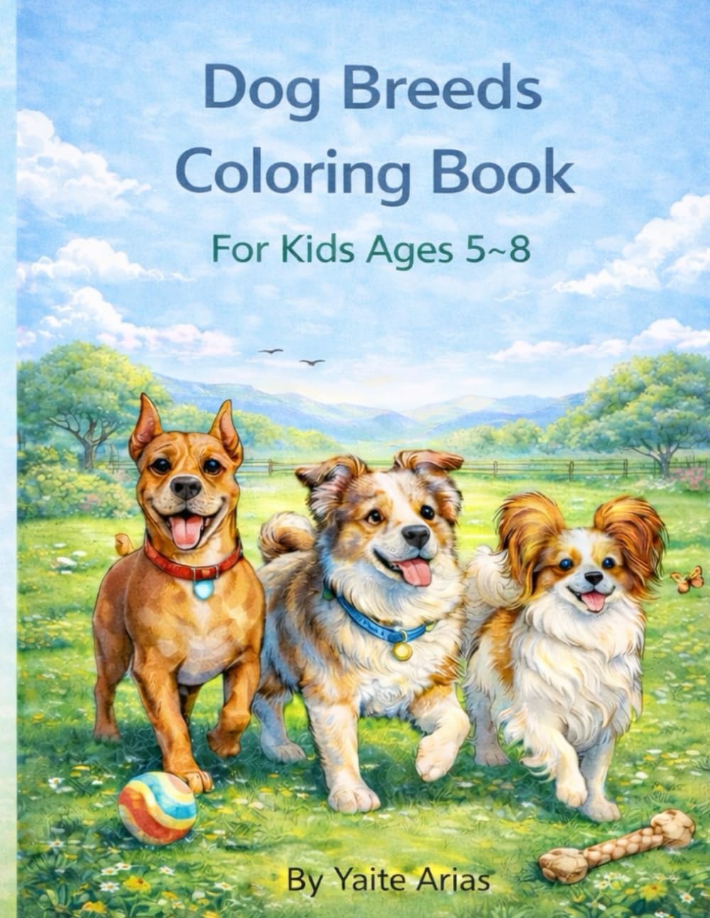 Dog Breeds Coloring Book: For Kids Ages 5-8