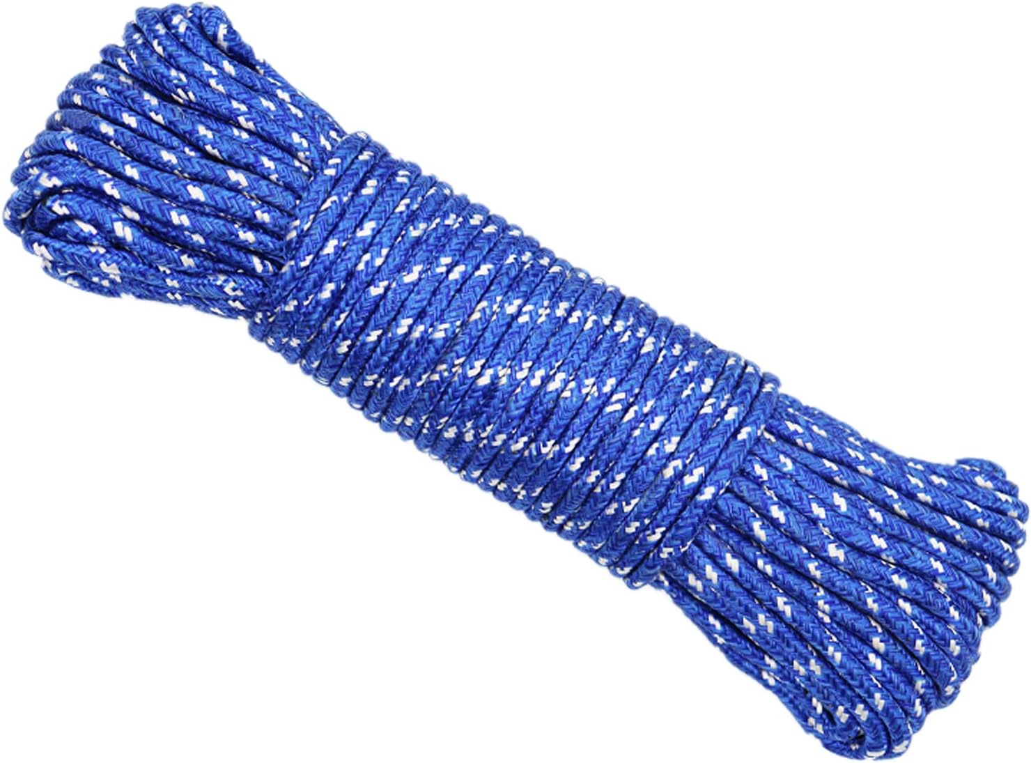 30M/100Ft Clothes Washing Line Cord Outdoor Cotton Rope Natural Cotton