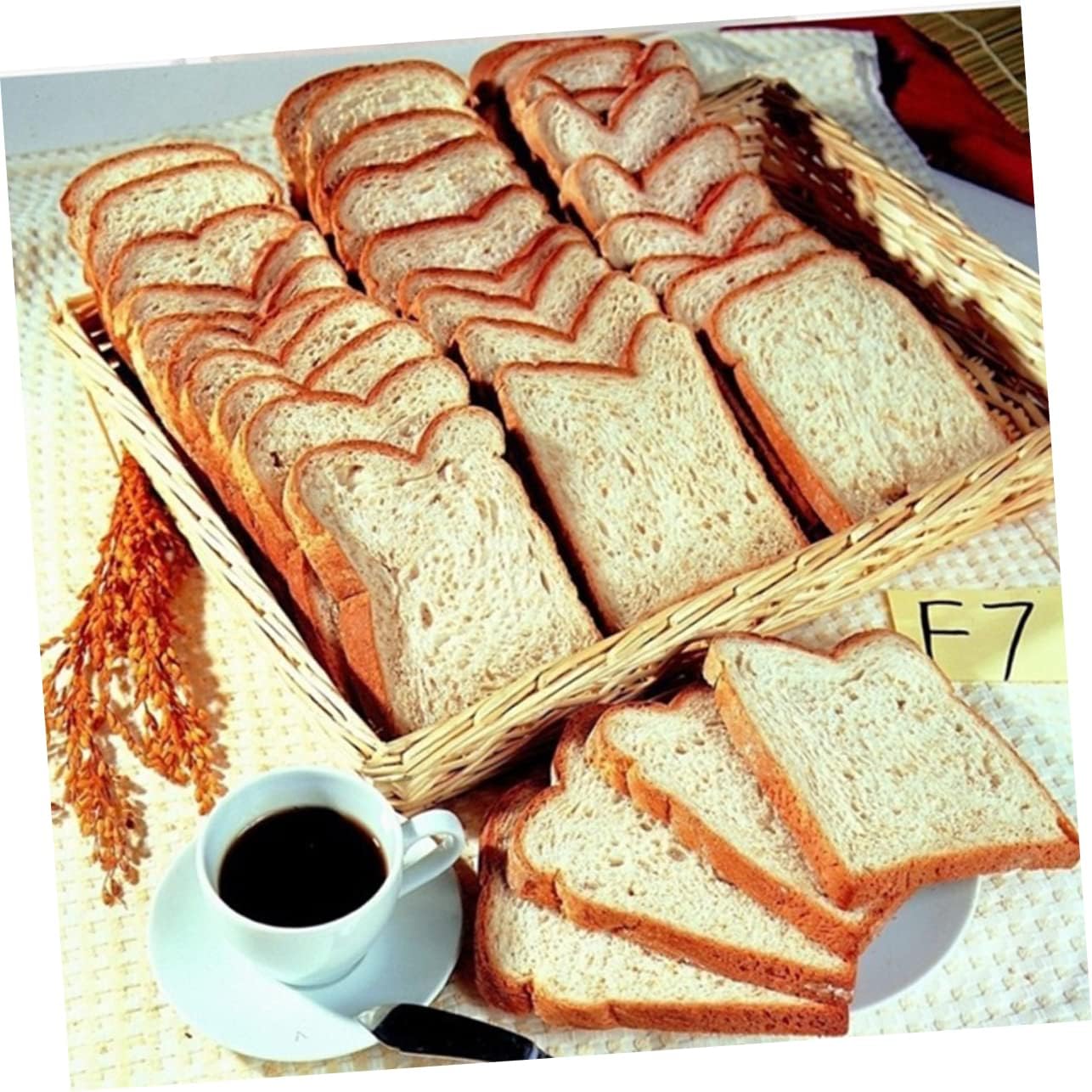 Foldable Bread Slicer Guide for Loaf and Ham, ABS White