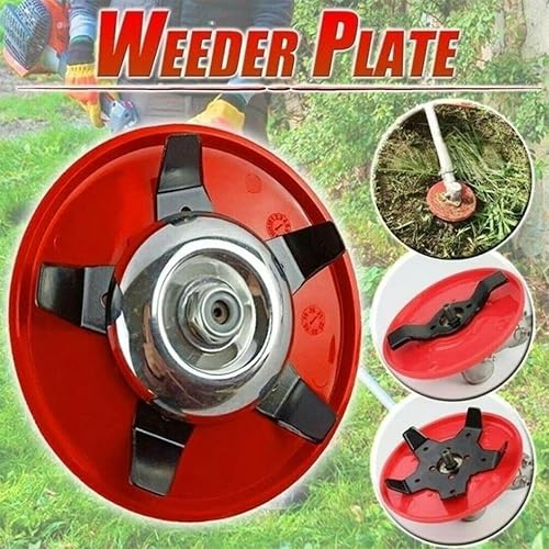 Miniatura 7 de Pacoco Dual-Use Weeder Plate Lawn Mower Trimmer Head, 1" Hole Weeder Plate Replacement Lawn Mower Trimmer Head Cutter Tool (1 Set)