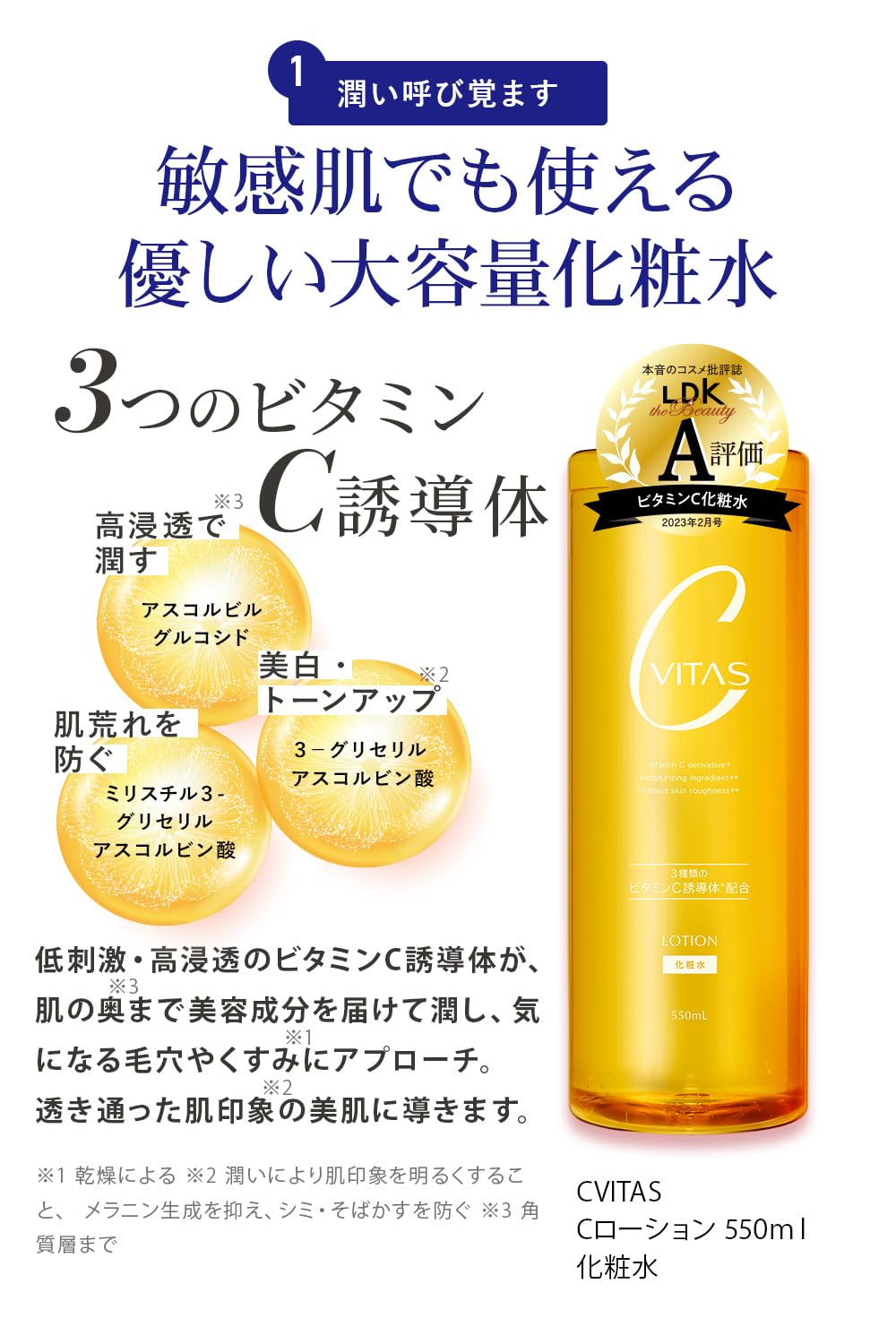 Amazon | CVITAS シービタス Cローション ビタミンC 化粧水