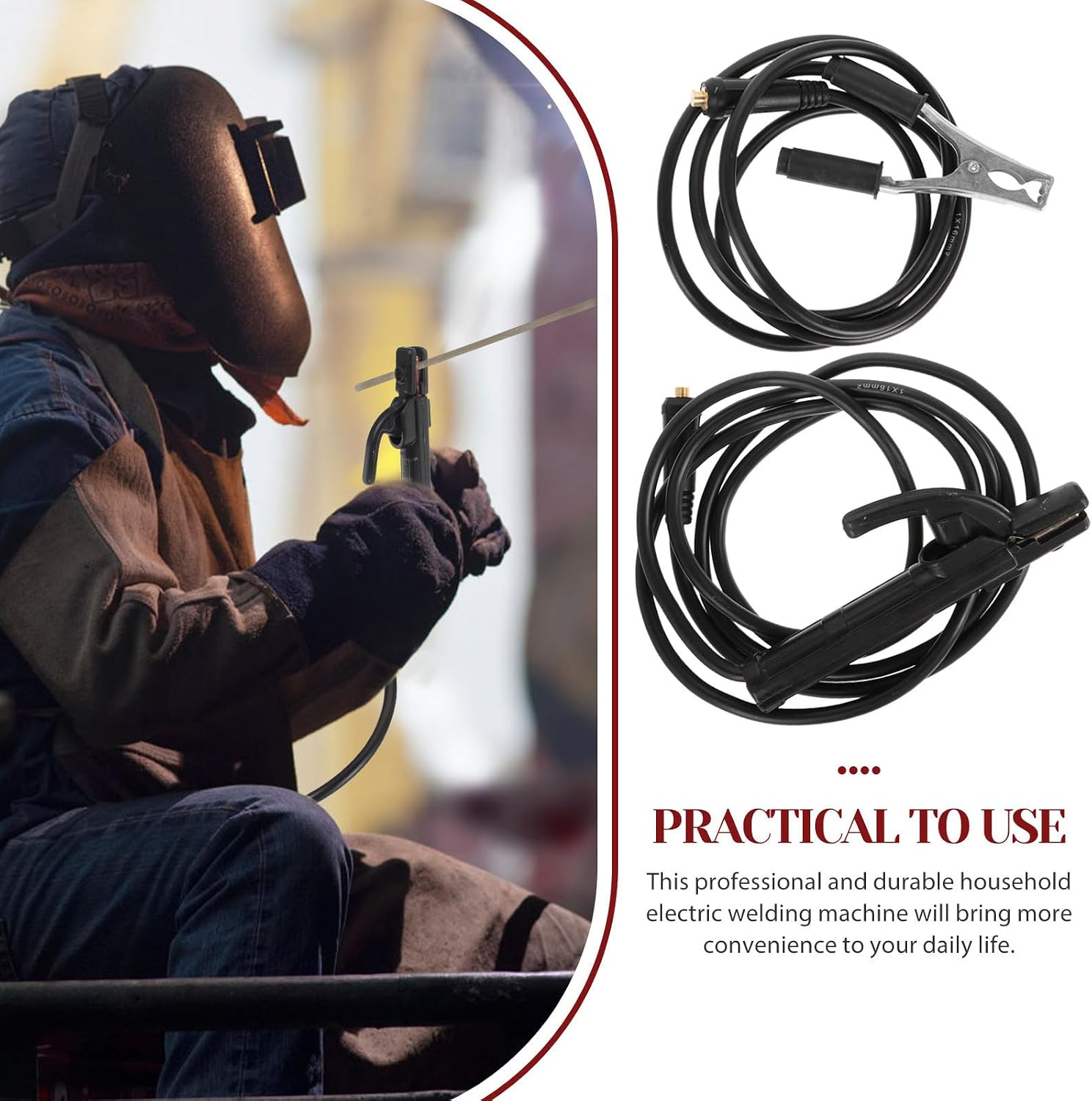 Electrode Holder Cables with Quick Connectors for Welding