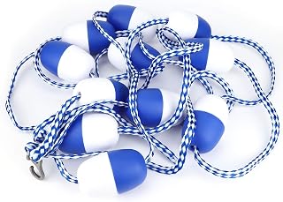 Swimming Pool Safety Rope, 16.4ft Nylon Swimming Pool Divider Rope with Float Floating Buoy Line Accessories for Hot Springs Shallow