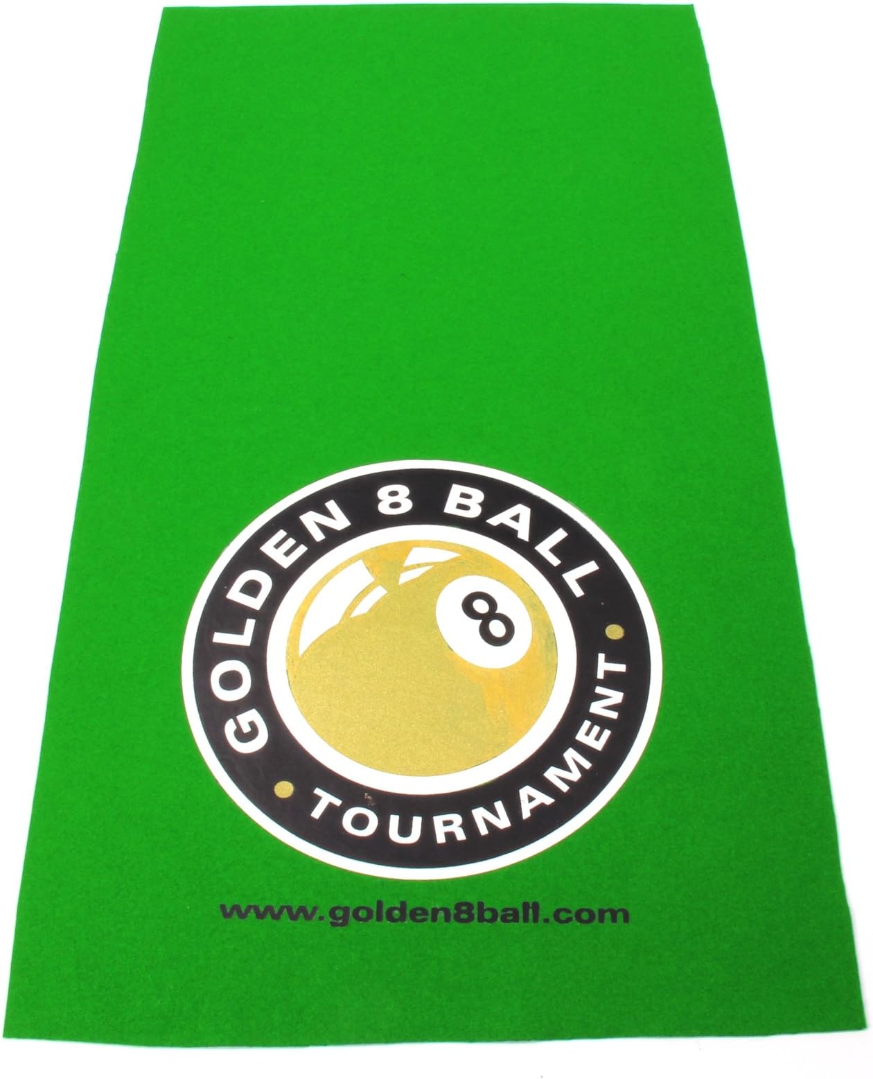 Hainsworth Pool Table Racking Cloth - LARGE GOLDEN 8 BALL LOGO