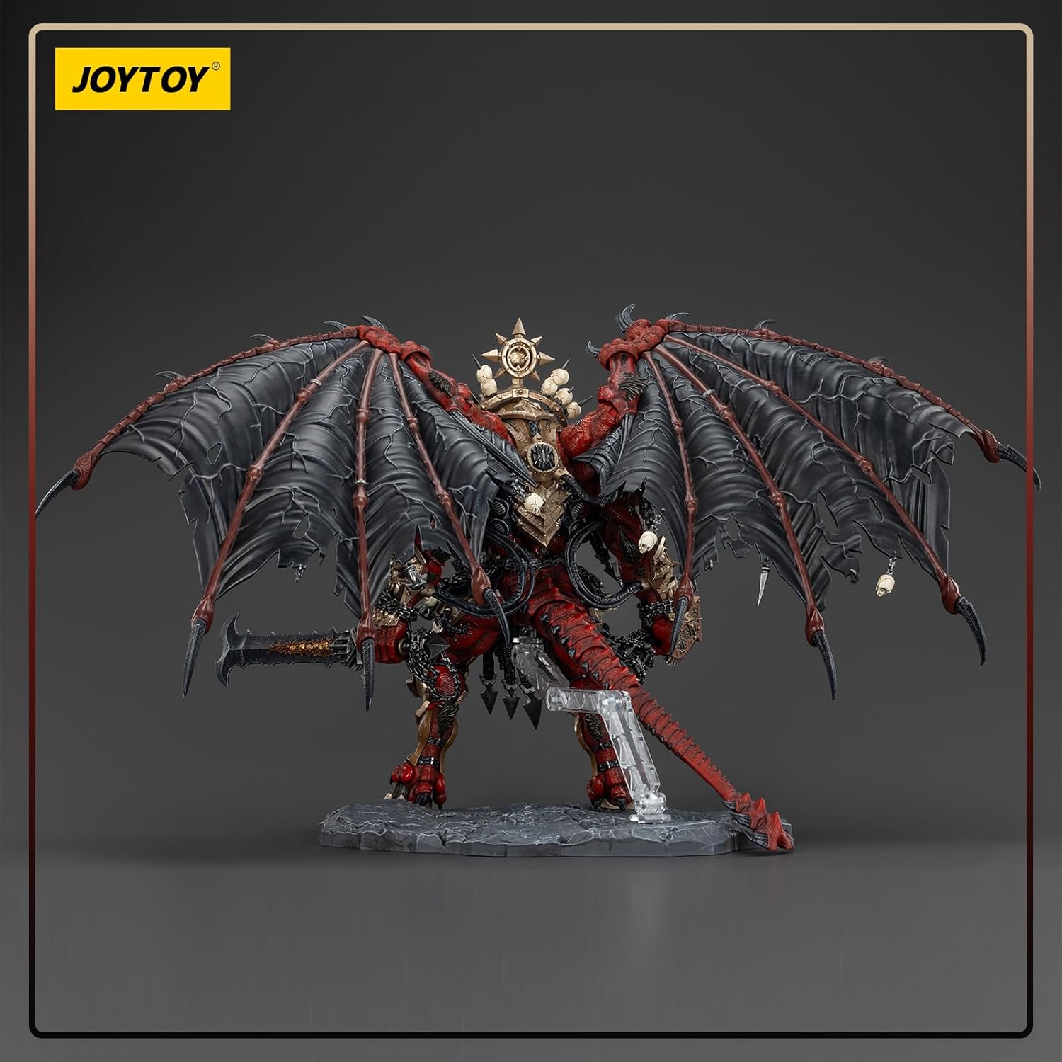 JOYTOY JT01178 Warhammer 40k World Eaters Angron, Daemon Primarch of Khorne 1/18 Action Figure Collect and Display Model