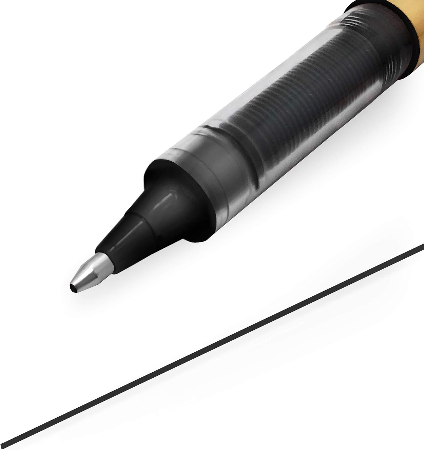 Uni-Ball Eye UB-150-10 Broad Liquid Ink Rollerball Pens - 1.0mm - Black - Pack of 3 : Office Products