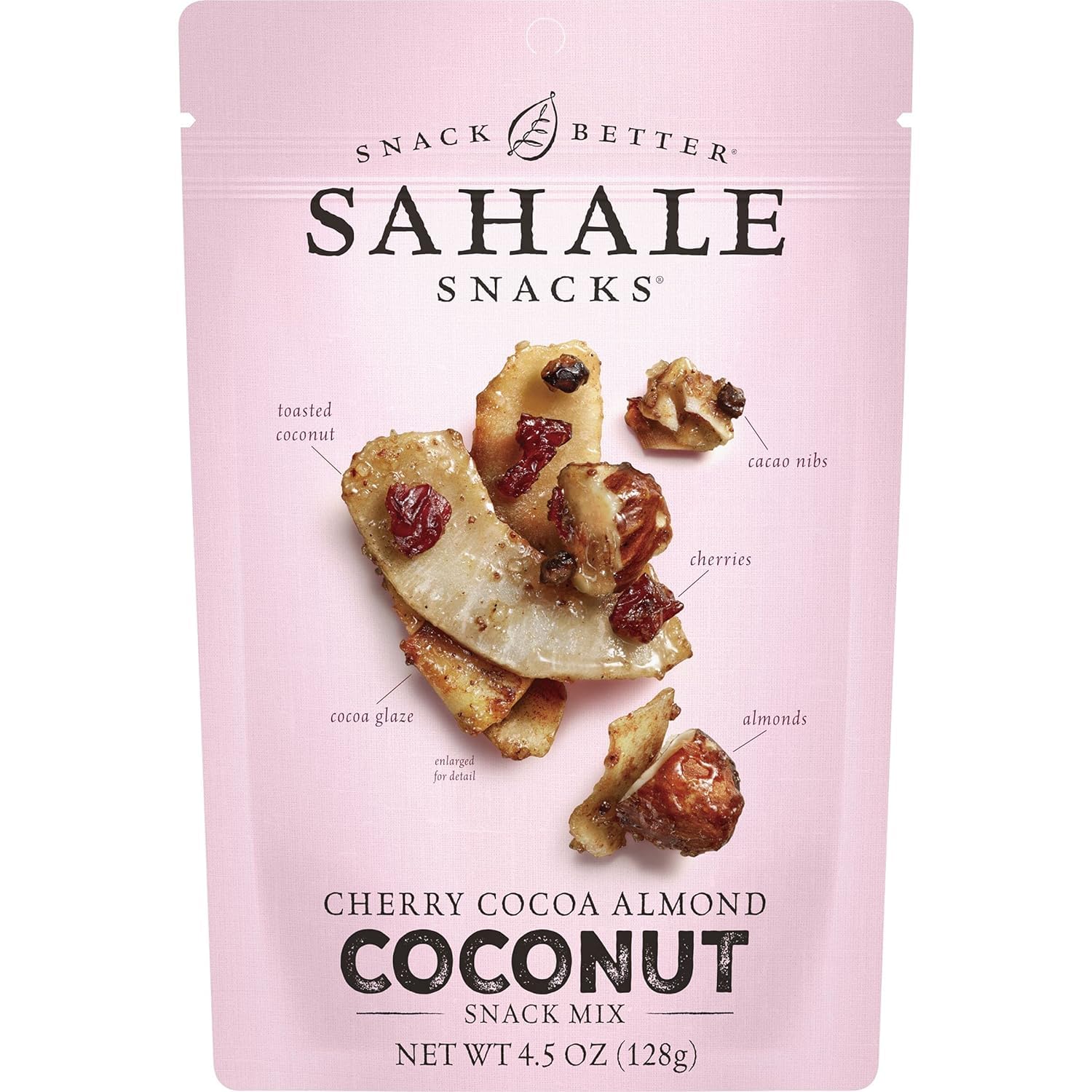 Sahale SnacksCherry Cocoa Almond Coconut Snack Mix, 4.5 Ounces (Pack of 6)