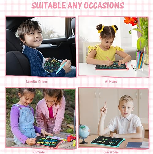 Miniatura 2 de EooCoo Juguetes para edades de 2 a 4 años, tabletas de escritura para niños, paquete de 2, tablero de dibujo, artículos esenciales de viaje para