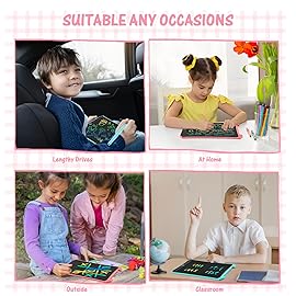 EooCoo Toddler Toys, LCD Writing Tablet for Kids 2 Pack, Kids Stocking Stuffers Toddler Travel Essentials Drawing Pad, No Mess Coloring Books, Road Trip Activities, Age 3-5 Boy Girl Gifts - 8.5 Inch
