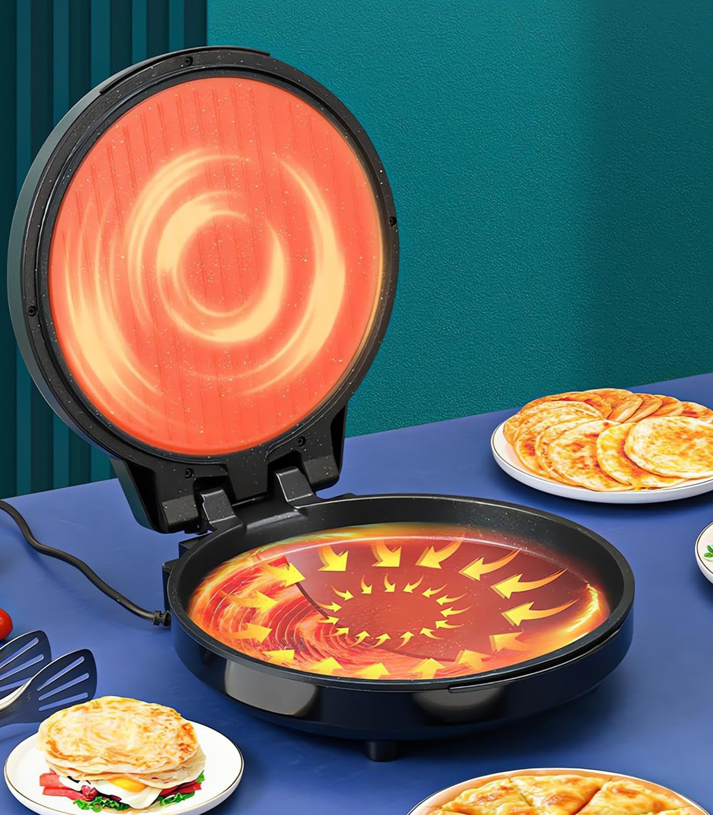 Counter Top Oven SIMOE - Countertop Indoor Pizza Maker With 30-Min ...