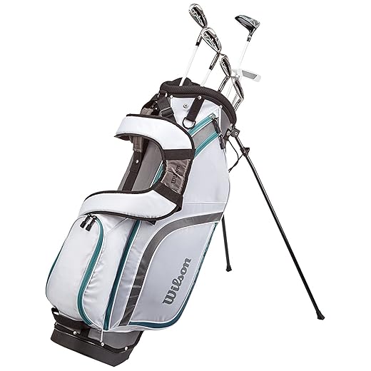 Wilson Pro Staff 6 Clubs Beginner Half Golf Kit with Bag, Right Hand, HDX