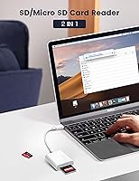 Vista 4 de Cámara Trail USB C Lector de tarjetas SD, ChiaoPio 2 en 1 USB-C a adaptador de tarjeta de memoria con SD MicroSD de doble ranura compatible