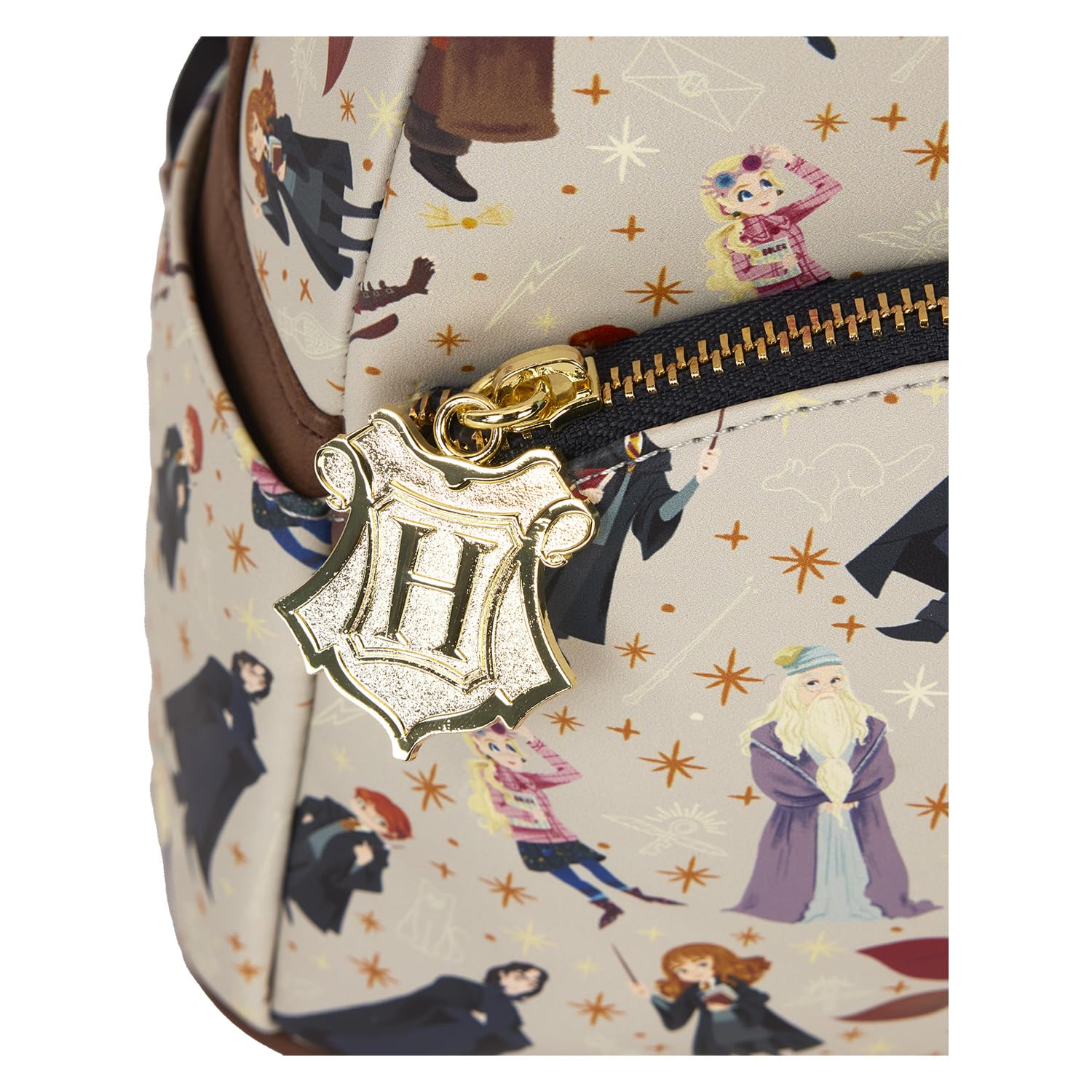 Harry Potter Deathly Hallows Mesh Floral Mini Backpack Loungefly Harry Potter Gryffindor Floral Mini Backpack | Her  main image 3