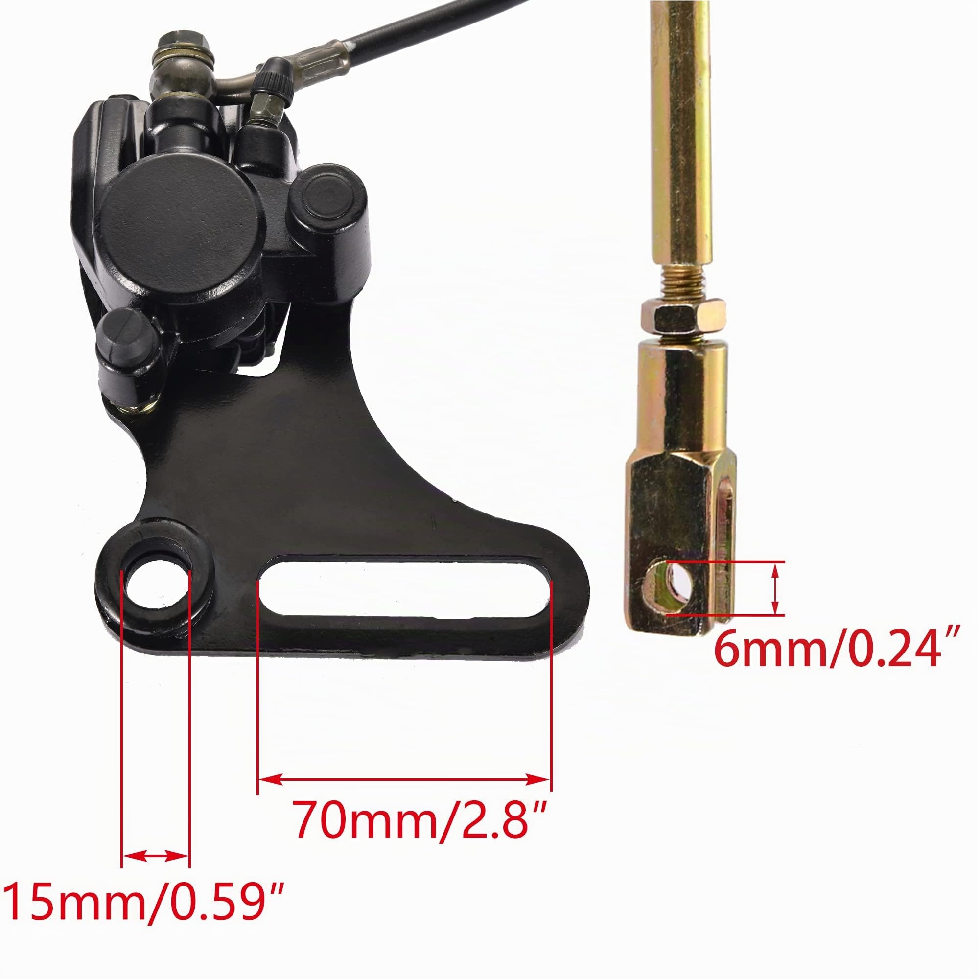 WOOSTAR Arrière Maître-Cylindre de Frein Étrier Assemblée Remplacement pour SSR 125cc 110cc Pit Dirt Bike Chinois Scooter