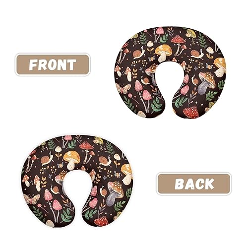 Miniatura 3 de Funda de almohada de lactancia con forma de hongo para alimentación con biberón, resistente a las manchas, suave, funda de almohada transpirable