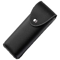 Vista 1 de PU Leather Eyeglasses Case on Belt, Hard Eyeglass Case, Glasses Holder Belt Loop, Small Case For Eyeglass, Glasses Cases, Small Sunglasses Case