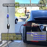 HASA zone 3 Pin Kék CEE Tesla Adapter - Hordozható Töltőkábel Gen 2 Mobile Chargerhez, 32A/240V, Model 3/S/X/Y Kompatibilis, Túlfeszültség V 4