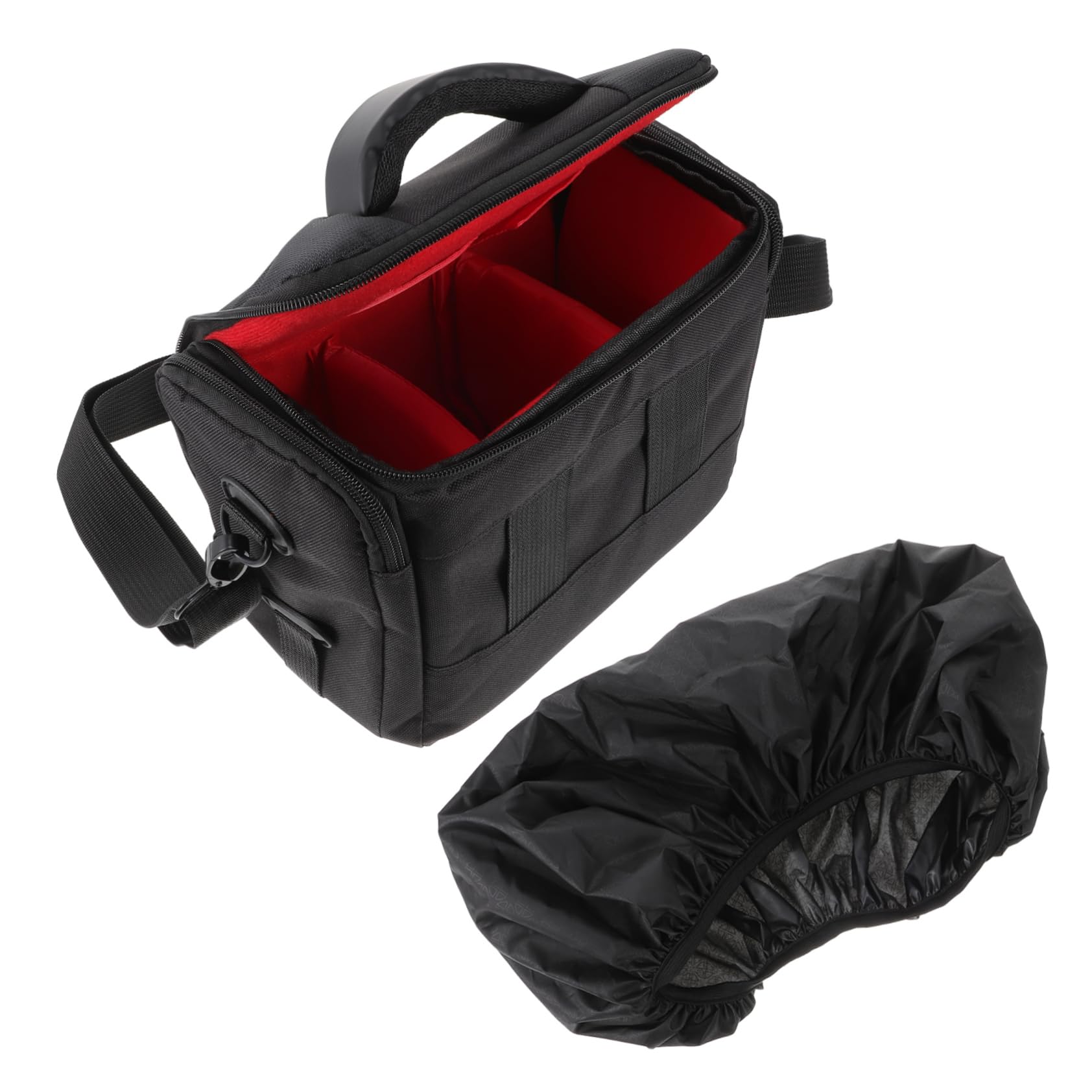 Abaodam Borsa per Fotocamera Reflex Nera in Nylon, Tracolla Regolabile