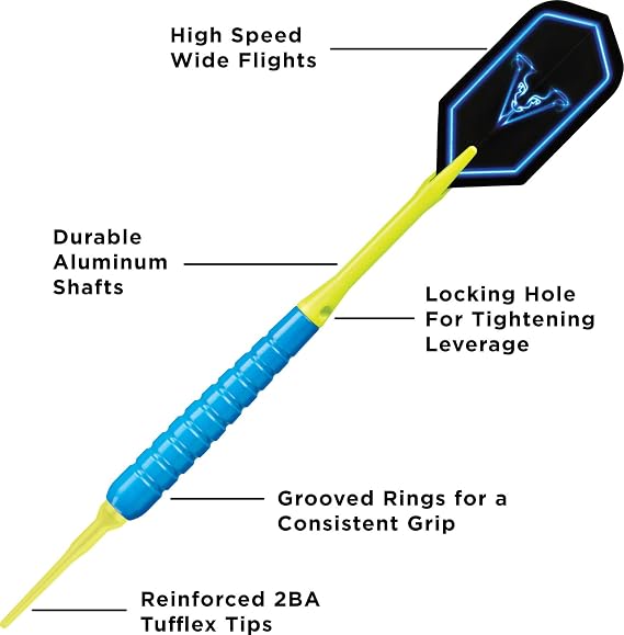 Viper V Glo Soft Tip Darts