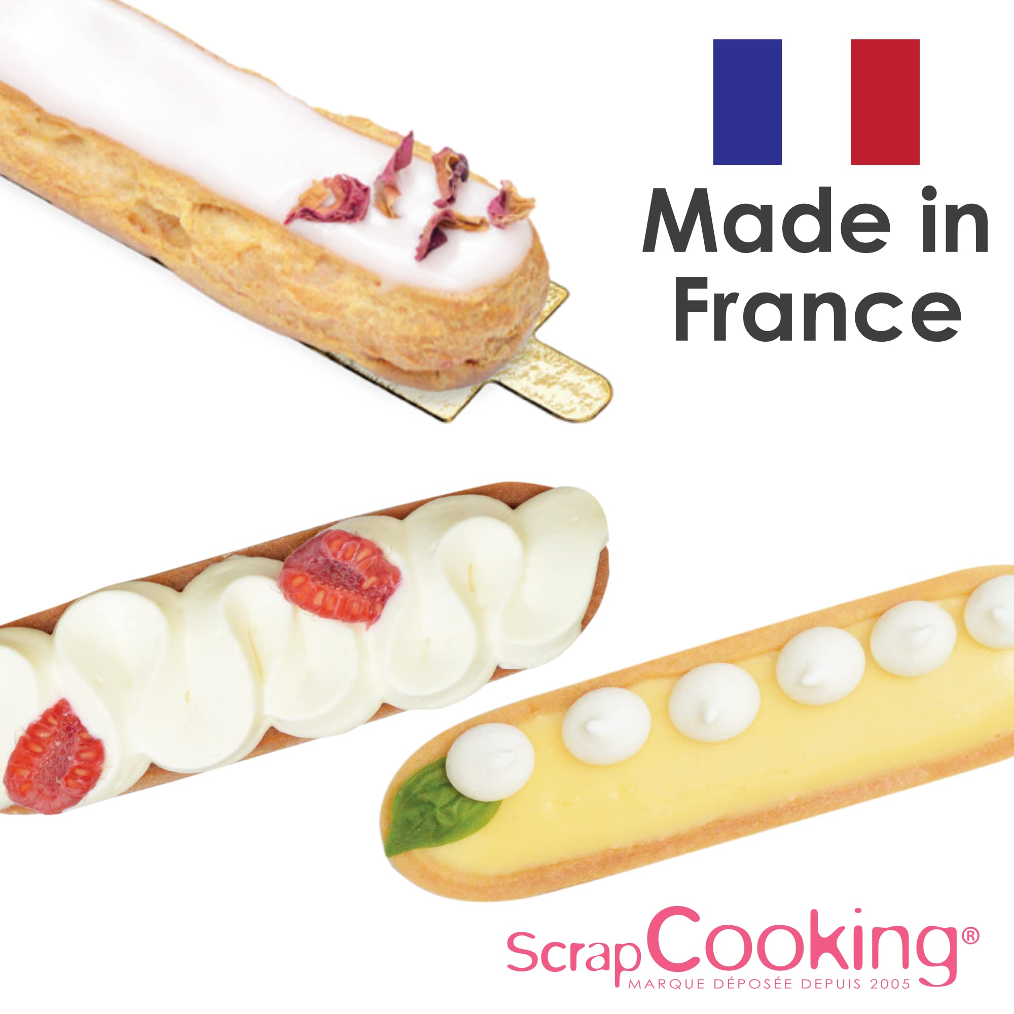 10 Supports à Gâteaux Ronds 8cm - Carton Doré/Noir Réversible - Pour Entremets, Tartelettes - Fabriqué France