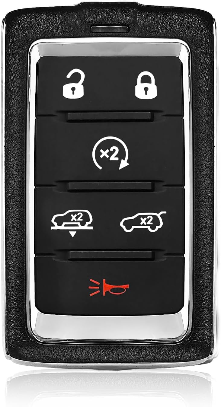 Replacement for 2021 2022 2023 2024 Jeep Grand Cherokee Wagoneer Key Fob Remote Control M3NWXF0B1 6 Buttons 433.92MHz