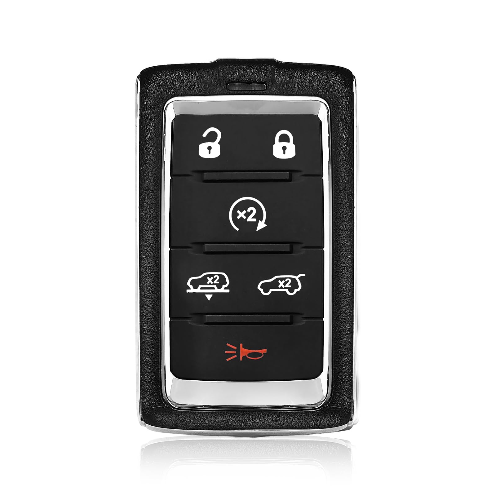 Keylessbest Replacement for 2021 2022 2023 2024 Jeep Grand Cherokee Wagoneer Key Fob Remote Control M3NWXF0B1 6 Buttons 433.92MHz