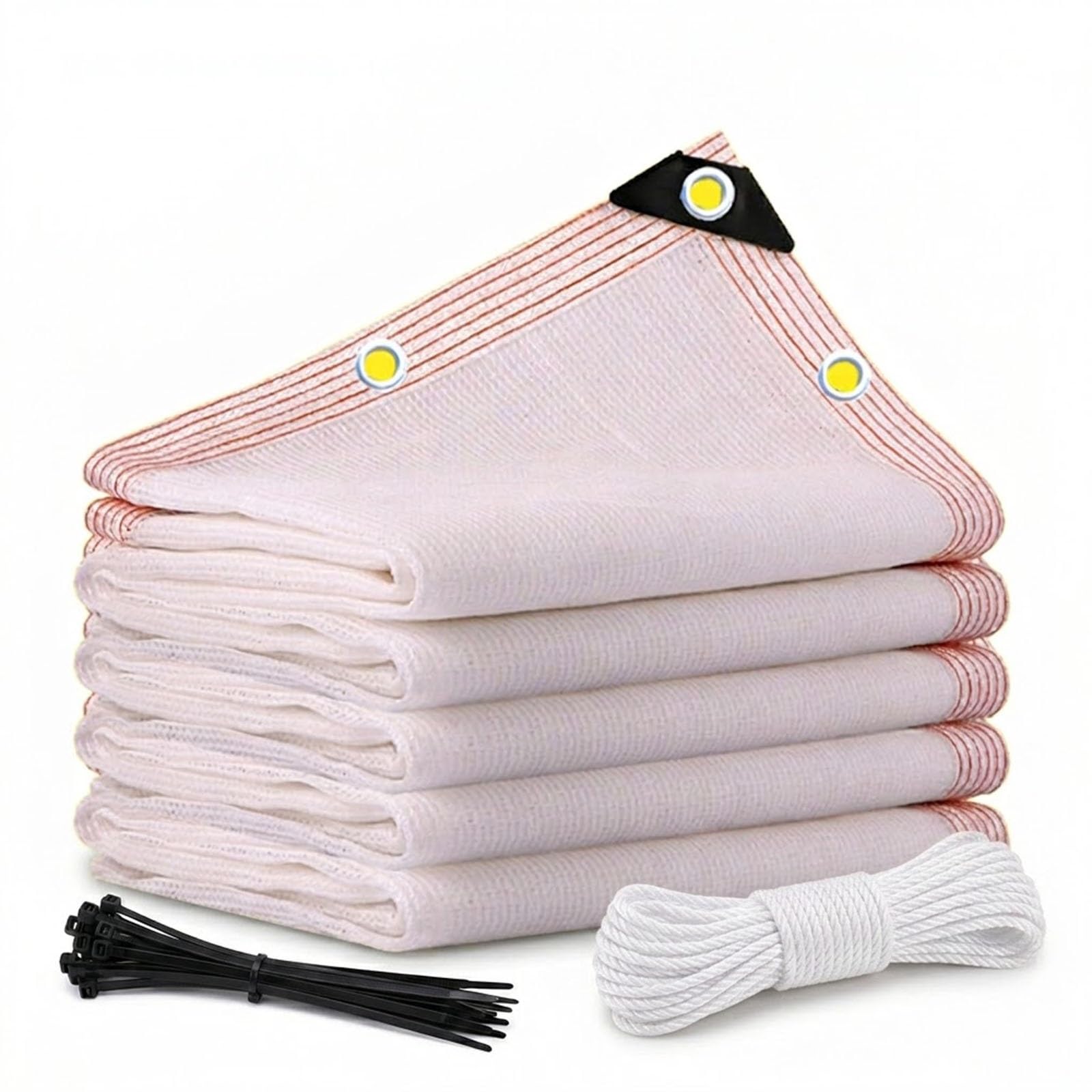 Toile d'ombrage protection solaire blanche pour ombrager le potager