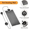 Reptile Heating Mat, Reptile Heat Pad with Temperature Adjustment, Control Terrarium Pet Tank Warmer Mat Pad, Removable Heat Mat for Small Animals Amphibians Turtle Lizard Spider (14W - 15*28cm)