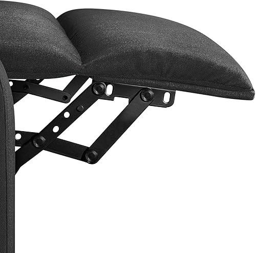 Miniatura 27 de Topeakmart Silla reclinable de piel sintética, ajustable, moderna, individual, con bolsillo, primavera, sala de estar, dormitorio, cine en casa,